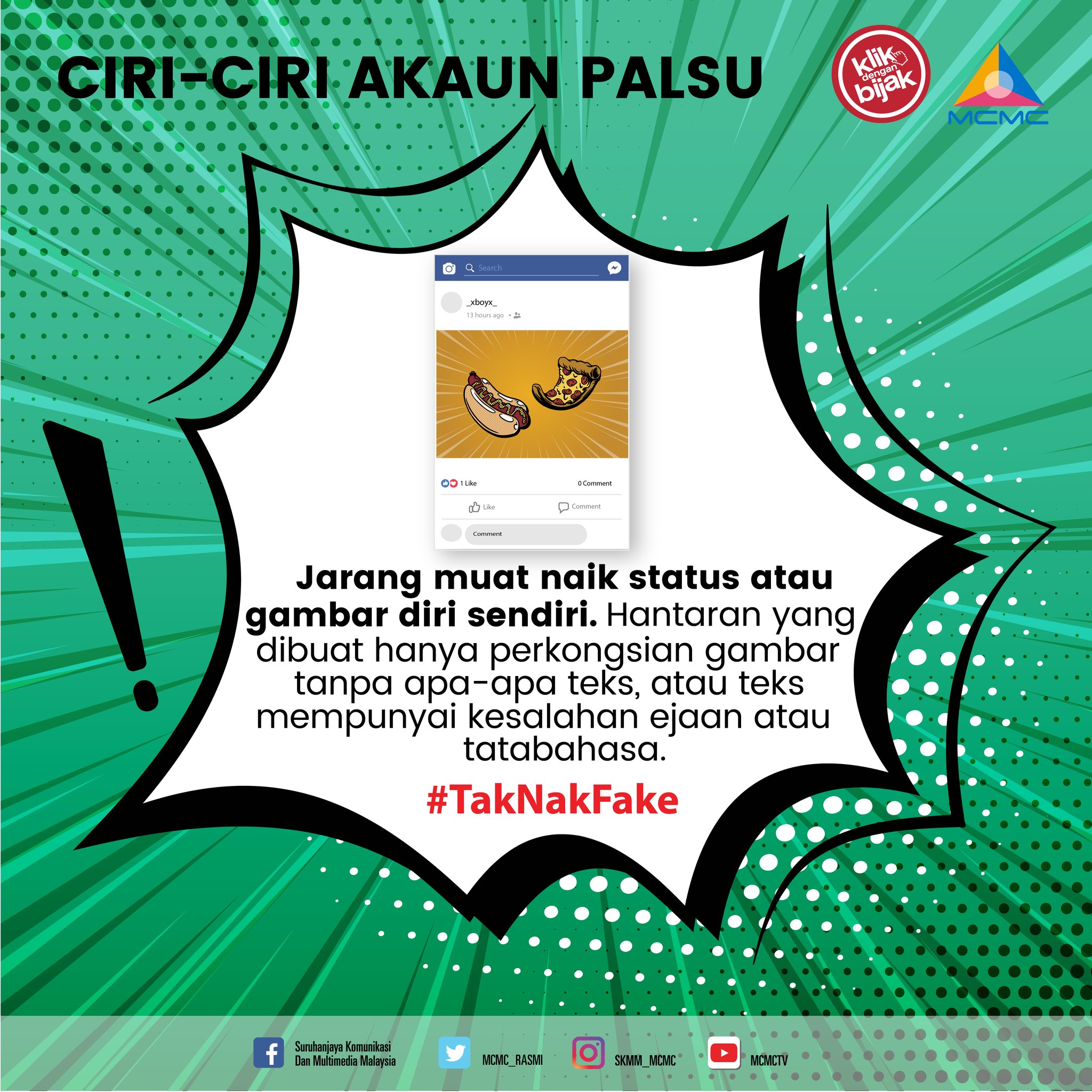 ciri ciri akaun palsu